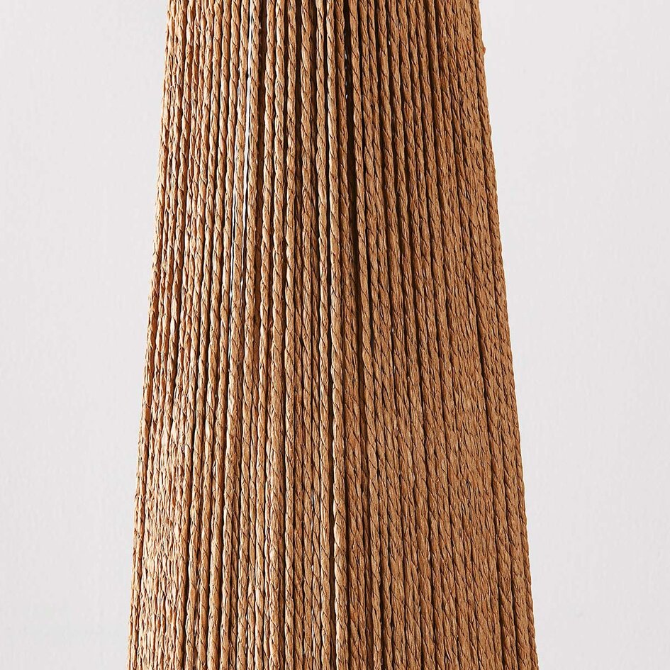 Vloerlamp Papira met linnen kap