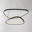 3-staps dimbare hanglamp Nivara - dubbele LED-ringen in zwart