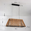 3-staps dimbare hanglamp Selara - gevlochten kap in naturel