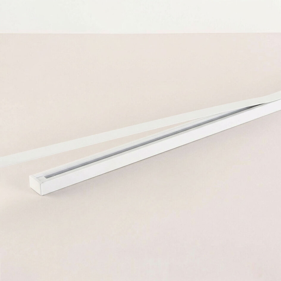 Afdekkap 2 x 0,75 cm voor 1-fase railverlichting - wit