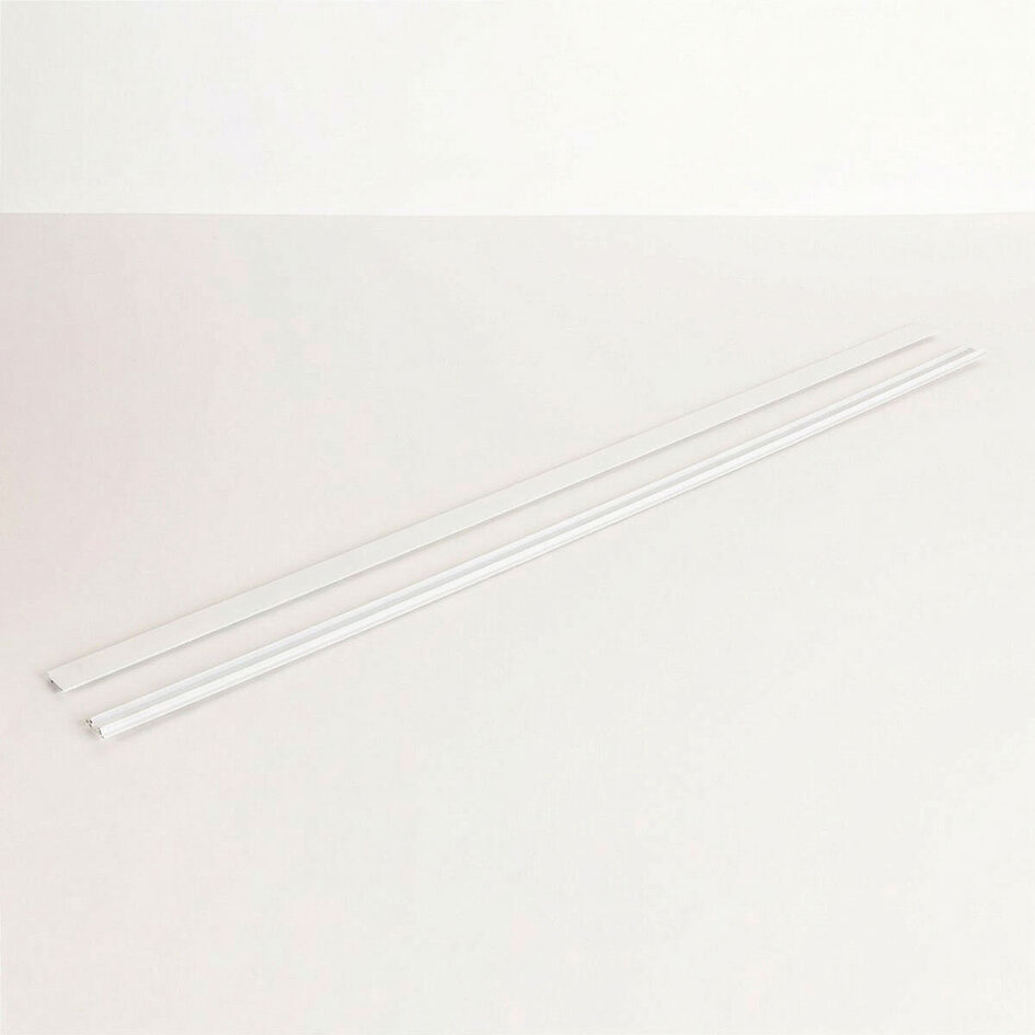 Afdekkap 2 x 0,75 cm voor 1-fase railverlichting - wit