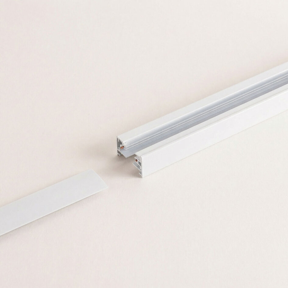 Afdekkap 2 x 0,75 cm voor 1-fase railverlichting - wit