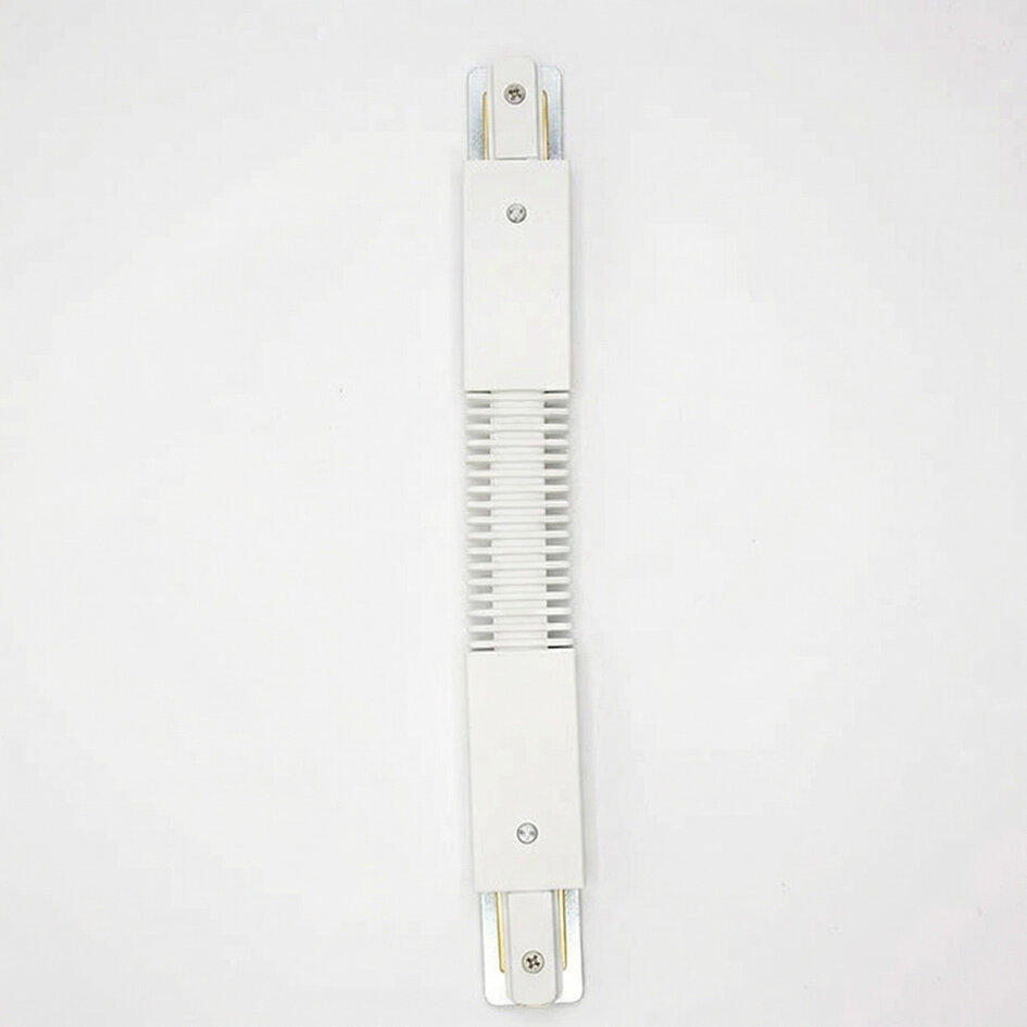 Flexibele connector voor 1-fase rail - wit