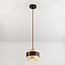 1-lichts hanglamp Mavero - cement en hout