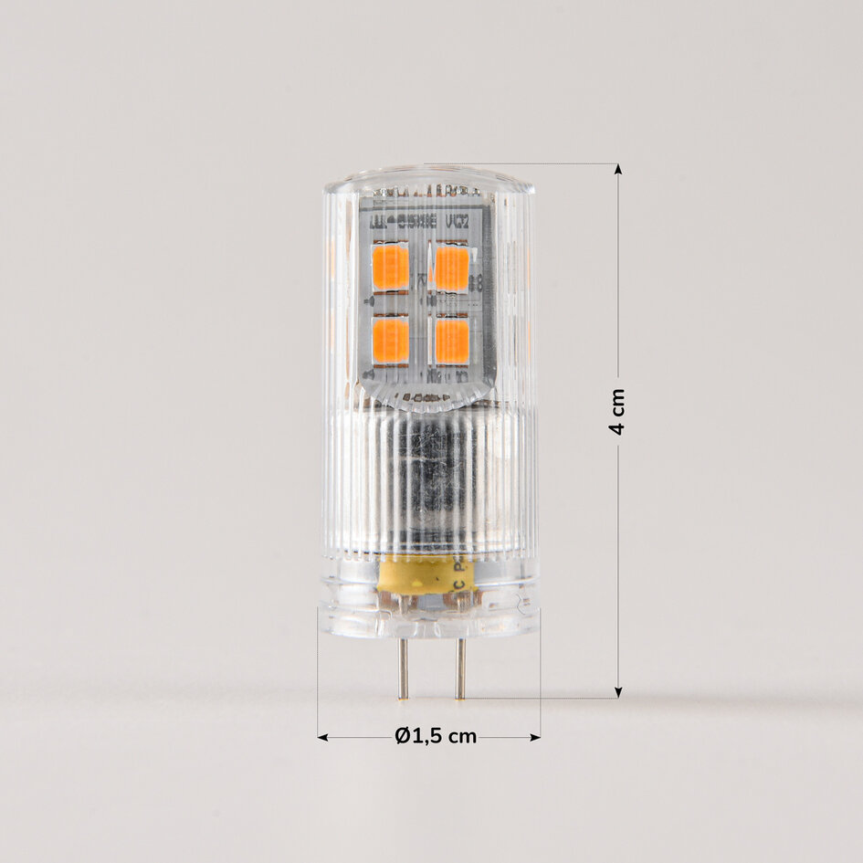 Dimbare G4 LED lamp, helder, 2700K, 2W