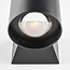 Badkamer wandlamp Ylva zwart met up & downlight