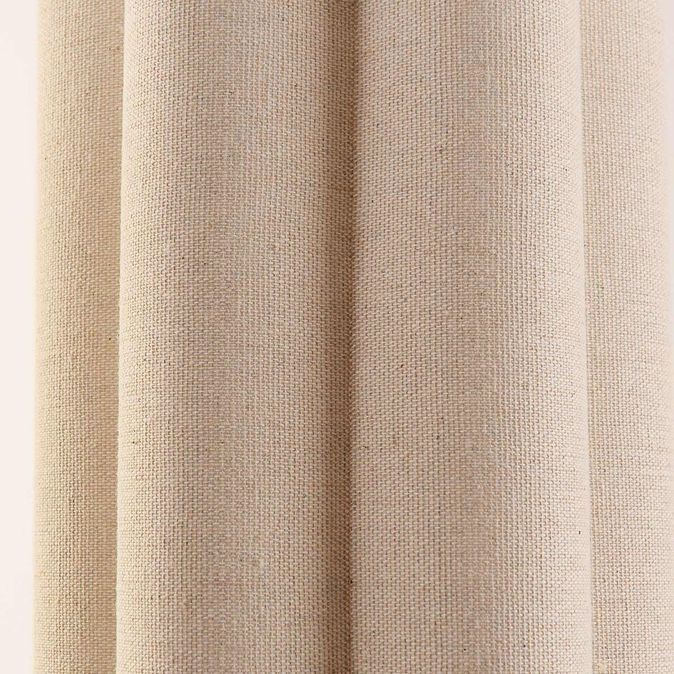 3-lichts moderne hanglamp Orza in beige linnen