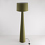 Vloerlamp Rumi in groene stof
