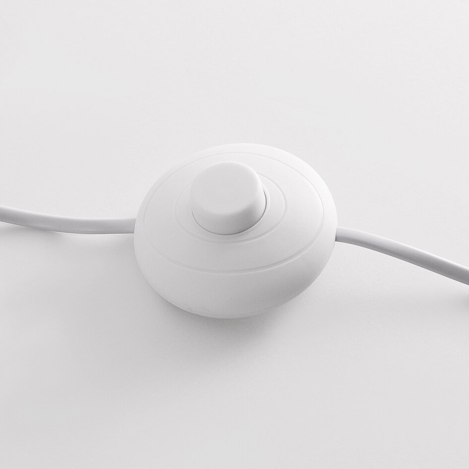 Moderne vloerlamp Kodee in beige met melkwit glas