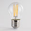 2,5W & 4,5W filament lamp, 2200-4000K, helder glas Ø45 mm, dim-to-warm