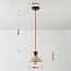 Japandi hanglamp Mara - travertin (natuursteen) en hout