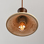 3-lichts Japandi hanglamp Mara - travertin (natuursteen) en hout
