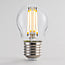 E27 filamentlamp LED 3-staps dimbaar 4,5 watt transparant, 45 mm