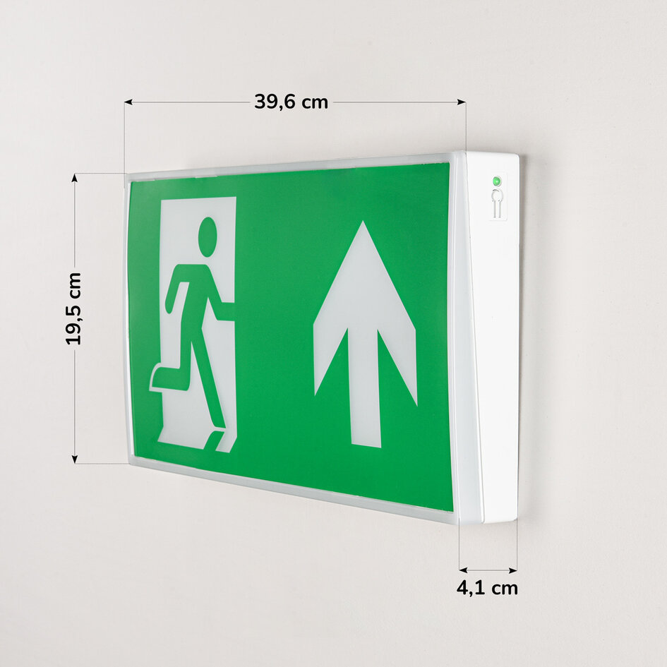 Opbouw noodverlichting 3 watt met 4 pictogrammen