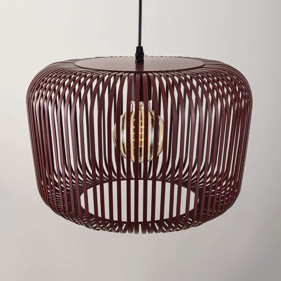 Hanglamp Viro van rood metaal – Ø38 cm