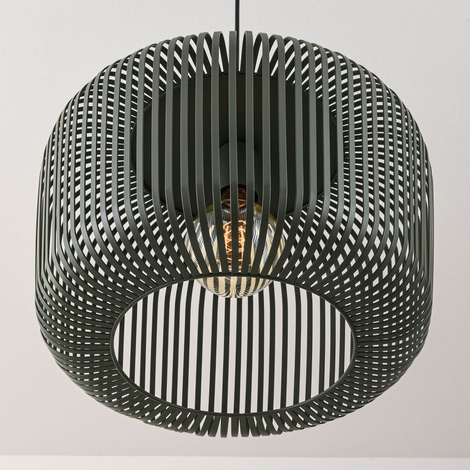 Hanglamp Viro van groen metaal – Ø38 cm