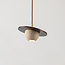 Hanglamp Tona van travertin (natuursteen) en hout