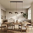 Hanglamp Tona 3-lichts met travertin (natuursteen) en hout