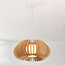 Hanglamp Rorka - houten lamellen met diffuser