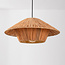 Hanglamp Raffina van gelaagd raffia papier