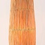 Vloerlamp Plecta van raffia papier met zwart metalen voet - 140 cm
