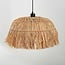 Hanglamp Laria van natuurlijk handgevlochten raffia papier