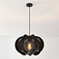 Hanglamp Wildlum - zwart katoentouw