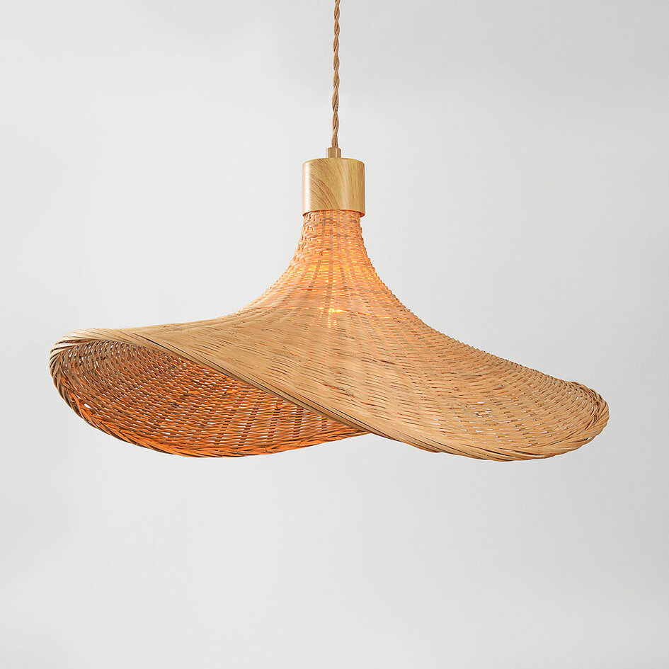 Hanglamp Flima met natuurlijke bamboe kap - 53 cm