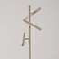 Beige vloerlamp Zhan met drie draaibare spots en touch dimmer