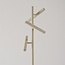 Beige vloerlamp Zhan met drie draaibare spots, touch dimmer en up & down licht