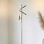 Beige vloerlamp Zhan met drie draaibare spots en touch dimmer