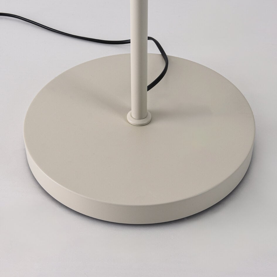 Moderne vloerlamp Zhuo beige met linnen kap