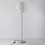 Vloerlamp Zhuo met linnen kap - beige
