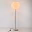 Vloerlamp Zhuo met linnen kap - beige