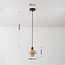 Hanglamp Vara - travertin (natuursteen), hout en melkwit glas
