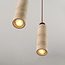 4-lichts hanglamp Oreno van travertin (natuursteen) en hout incl. Philips lichtbron