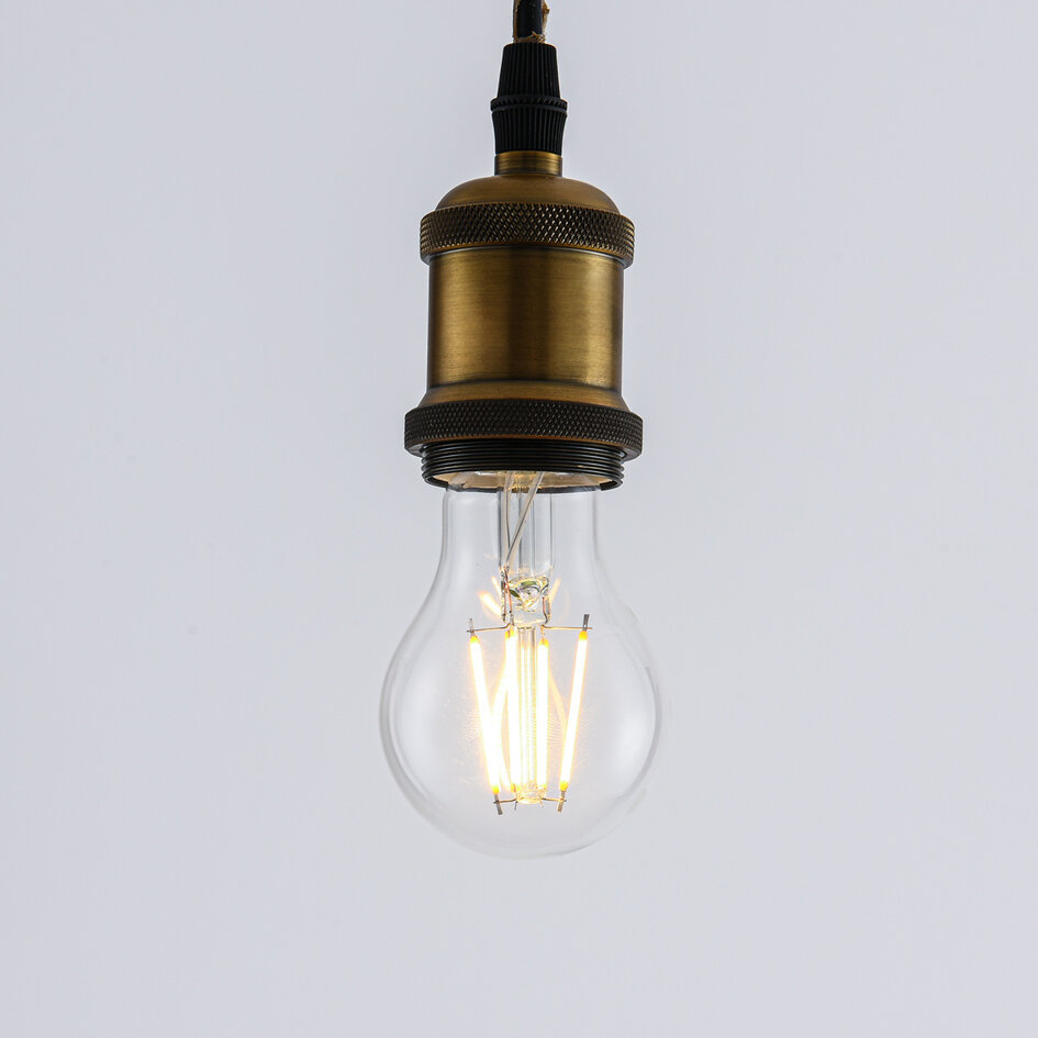 4,5W & 7W filament lamp, 2700K, helder glas Ø60 mm, 3-staps dimbaar