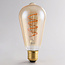4W filament lamp met verticaal spiraal, 1800K, amber glas, Ø60 - dimbaar