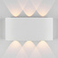 Moderne buitenwandlamp Sena - wit met geïntegreerde LED