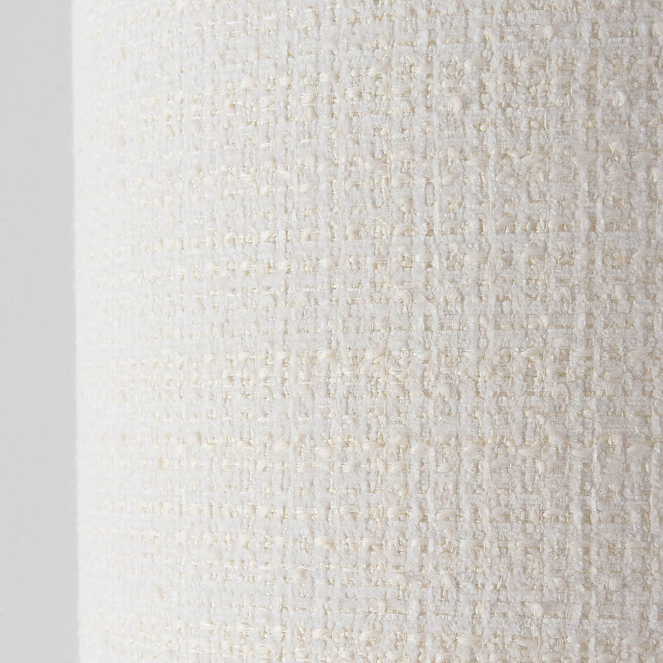 Japandi vloerlamp Lumo van linnen in gebroken wit