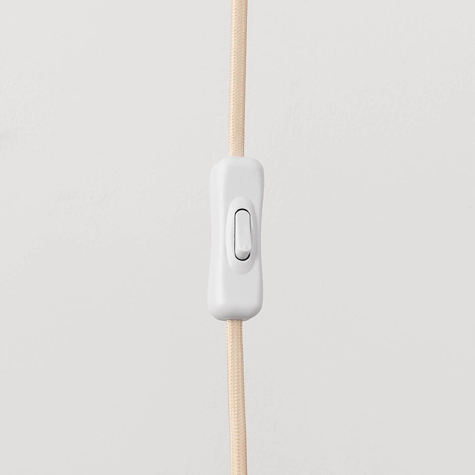 Wandlamp Virello in zandbeige met verstelbare arm en kap