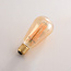 4,5W lamp met kruislings filament, 2200K, amber glas, Ø64 - dimbaar