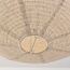 Hanglamp Amare beige met ronde linnen kap Ø60 cm