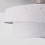 Moderne plafondlamp Neroi beige met drie gelaagde linnen kappen
