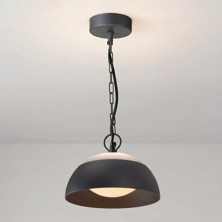 Buiten hanglamp Jovi met geïntegreerde LEDs - zwart