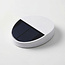 Ronde solar buitenwandlamp Linus - wit met sensor