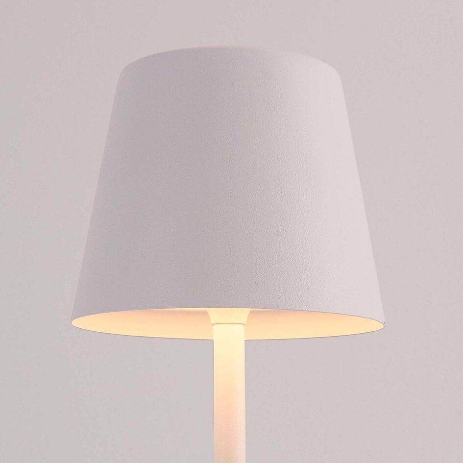 Draadloze tafellamp Silo met dimbaar en instelbaar licht - wit