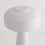 Oplaadbare mushroom lamp Soma in wit met touch dimmer en instelbare kleurtemperatuur