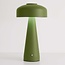 Oplaadbare mushroom lamp Soma in groen met touch dimmer en instelbaar licht