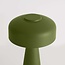 Oplaadbare mushroom lamp Soma in groen met touch dimmer en instelbaar licht